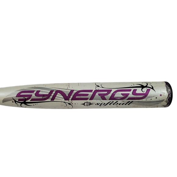 Easton Synergy FASTPITCH Softball Bat 30" 19 oz 2 1/4" Diameter White & Purple - Picture 1 of 7